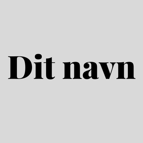Gymnastikribbe med eget navn
